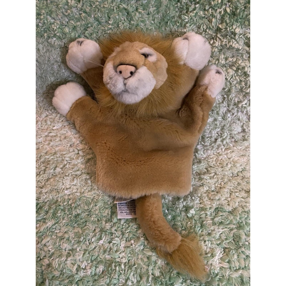 VTG Manhattan Toy Lion Plush Lumo Wilycat 9" Stuffed Puppet Golf Club Cover 2000